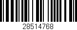 Código de barras (EAN, GTIN, SKU, ISBN): '28514768'