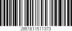 Código de barras (EAN, GTIN, SKU, ISBN): '2851611511373'