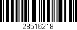 Código de barras (EAN, GTIN, SKU, ISBN): '28516218'