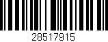 Código de barras (EAN, GTIN, SKU, ISBN): '28517915'