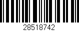 Código de barras (EAN, GTIN, SKU, ISBN): '28518742'