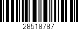 Código de barras (EAN, GTIN, SKU, ISBN): '28518787'