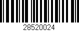 Código de barras (EAN, GTIN, SKU, ISBN): '28520024'