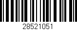 Código de barras (EAN, GTIN, SKU, ISBN): '28521051'