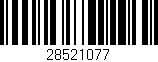 Código de barras (EAN, GTIN, SKU, ISBN): '28521077'