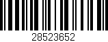 Código de barras (EAN, GTIN, SKU, ISBN): '28523652'