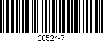 Código de barras (EAN, GTIN, SKU, ISBN): '28524-7'