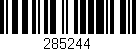 Código de barras (EAN, GTIN, SKU, ISBN): '285244'