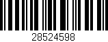 Código de barras (EAN, GTIN, SKU, ISBN): '28524598'