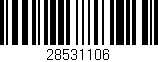 Código de barras (EAN, GTIN, SKU, ISBN): '28531106'