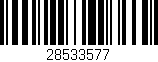 Código de barras (EAN, GTIN, SKU, ISBN): '28533577'