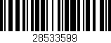 Código de barras (EAN, GTIN, SKU, ISBN): '28533599'