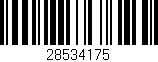 Código de barras (EAN, GTIN, SKU, ISBN): '28534175'