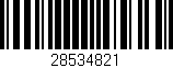 Código de barras (EAN, GTIN, SKU, ISBN): '28534821'