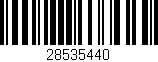 Código de barras (EAN, GTIN, SKU, ISBN): '28535440'