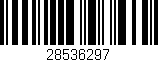 Código de barras (EAN, GTIN, SKU, ISBN): '28536297'