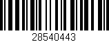 Código de barras (EAN, GTIN, SKU, ISBN): '28540443'