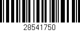 Código de barras (EAN, GTIN, SKU, ISBN): '28541750'