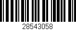 Código de barras (EAN, GTIN, SKU, ISBN): '28543058'