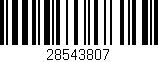Código de barras (EAN, GTIN, SKU, ISBN): '28543807'