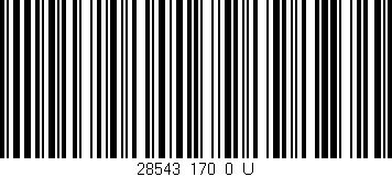 Código de barras (EAN, GTIN, SKU, ISBN): '28543_170_0_U'
