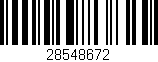 Código de barras (EAN, GTIN, SKU, ISBN): '28548672'