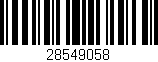 Código de barras (EAN, GTIN, SKU, ISBN): '28549058'