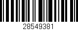 Código de barras (EAN, GTIN, SKU, ISBN): '28549381'