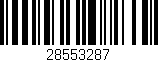 Código de barras (EAN, GTIN, SKU, ISBN): '28553287'