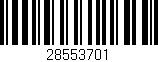 Código de barras (EAN, GTIN, SKU, ISBN): '28553701'