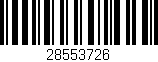 Código de barras (EAN, GTIN, SKU, ISBN): '28553726'