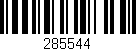 Código de barras (EAN, GTIN, SKU, ISBN): '285544'