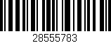 Código de barras (EAN, GTIN, SKU, ISBN): '28555783'