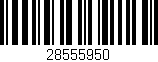 Código de barras (EAN, GTIN, SKU, ISBN): '28555950'