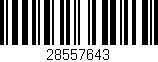 Código de barras (EAN, GTIN, SKU, ISBN): '28557643'