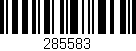 Código de barras (EAN, GTIN, SKU, ISBN): '285583'