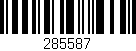 Código de barras (EAN, GTIN, SKU, ISBN): '285587'