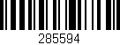 Código de barras (EAN, GTIN, SKU, ISBN): '285594'