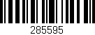 Código de barras (EAN, GTIN, SKU, ISBN): '285595'