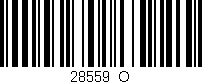 Código de barras (EAN, GTIN, SKU, ISBN): '28559_O'