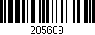 Código de barras (EAN, GTIN, SKU, ISBN): '285609'