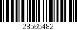 Código de barras (EAN, GTIN, SKU, ISBN): '28565482'