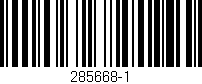 Código de barras (EAN, GTIN, SKU, ISBN): '285668-1'
