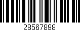 Código de barras (EAN, GTIN, SKU, ISBN): '28567898'