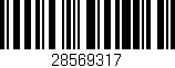 Código de barras (EAN, GTIN, SKU, ISBN): '28569317'