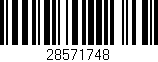 Código de barras (EAN, GTIN, SKU, ISBN): '28571748'
