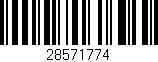 Código de barras (EAN, GTIN, SKU, ISBN): '28571774'