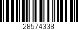 Código de barras (EAN, GTIN, SKU, ISBN): '28574338'