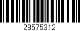Código de barras (EAN, GTIN, SKU, ISBN): '28575312'