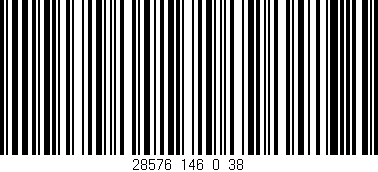 Código de barras (EAN, GTIN, SKU, ISBN): '28576_146_0_38'